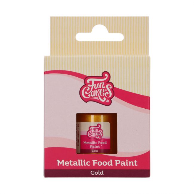 Pintura metalizada Oro 30 ML - funcakes - - Imagen 2