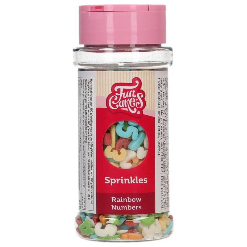 Sprinkle Mix Numeros - Funcakes - - Imagen 2