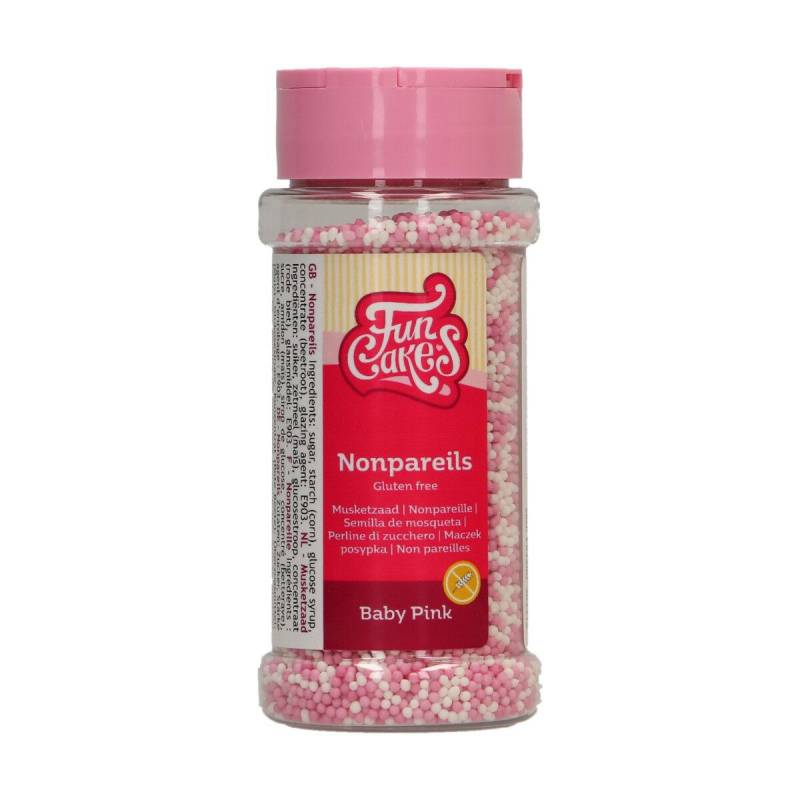 Nonpareils Sin Gluten Mix Baby Pink - Funcakes - - Imagen 2