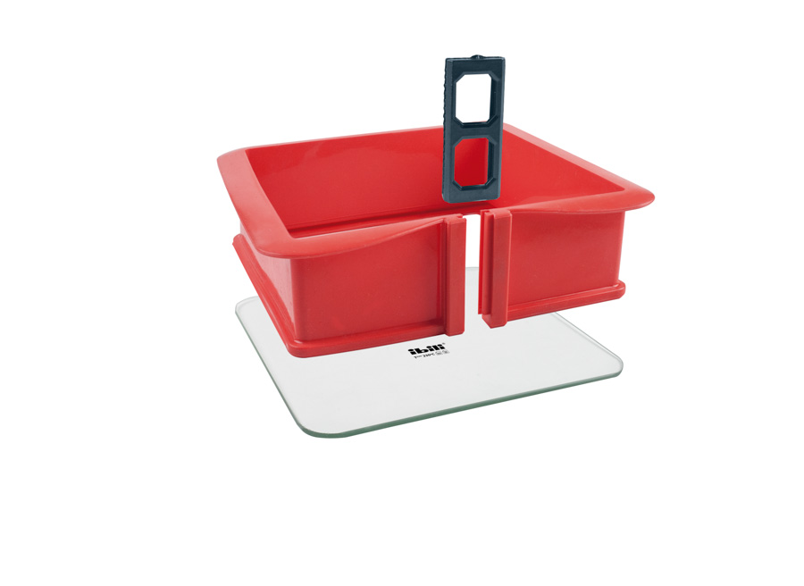 Molde Desmontable Cuadrado con Base de Cristal 25 cm - Ibili - - Imagen 2