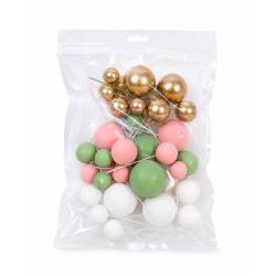 Set 32 Bolas Decorativas Baby Shower - Azucren - - Imagen 2