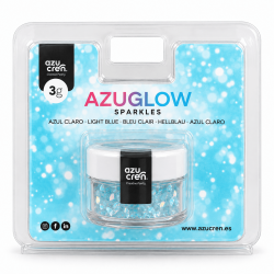 Azuglow Sparkle Azul Claro - Azucren - - Imagen 2