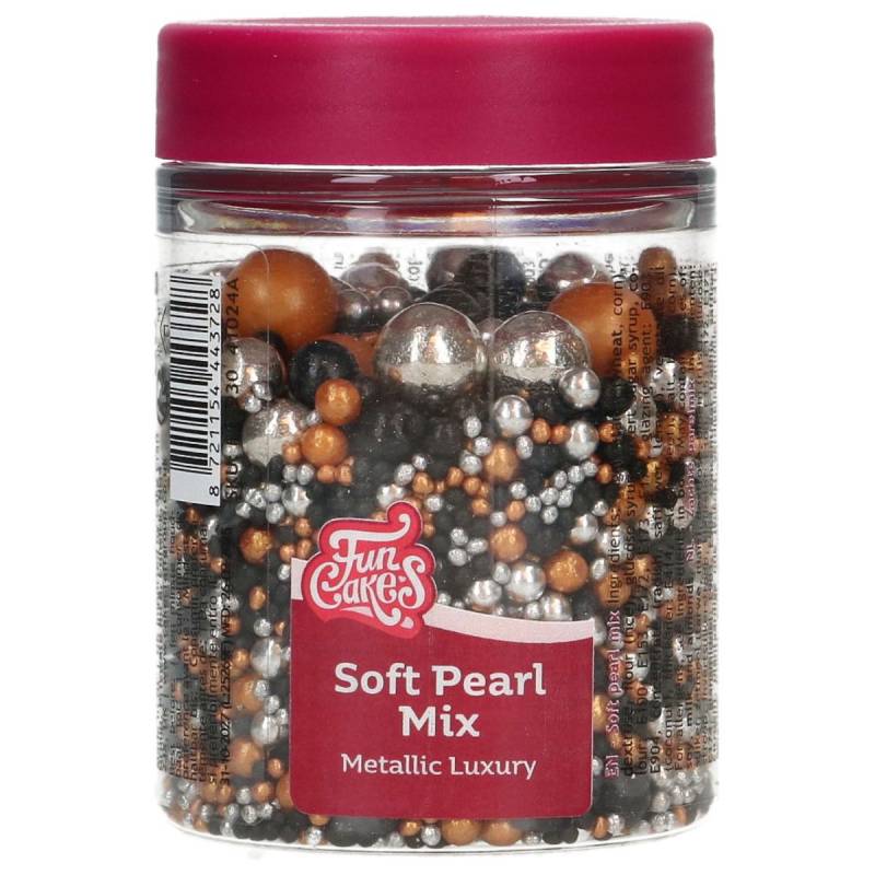 Mix Perlas Blandas Metallic Luxury - Funcakes - - Imagen 2